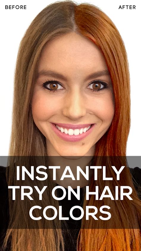 Try different hair colors - 3. YouCam Makeup. YouCam Makeup is a two-in-one app that steps up your selfie experience, creating a completely finished look from hair to face. Enjoy a salon-like moment as this app allows you to change your hair color, haircut, and hairstyle, plus try on various full-face makeup glam looks.